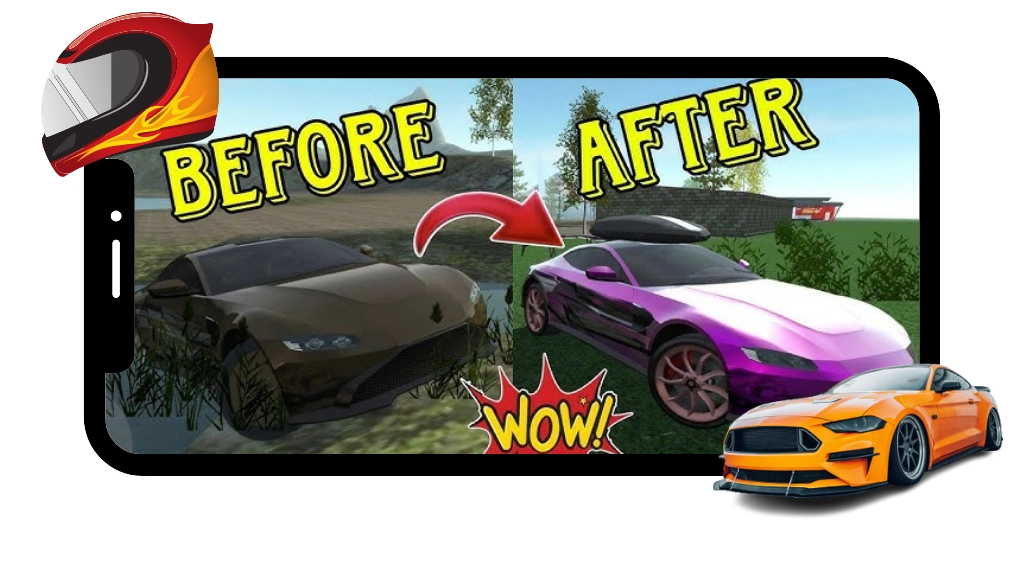 Car upgrades option in Car Simulator 2