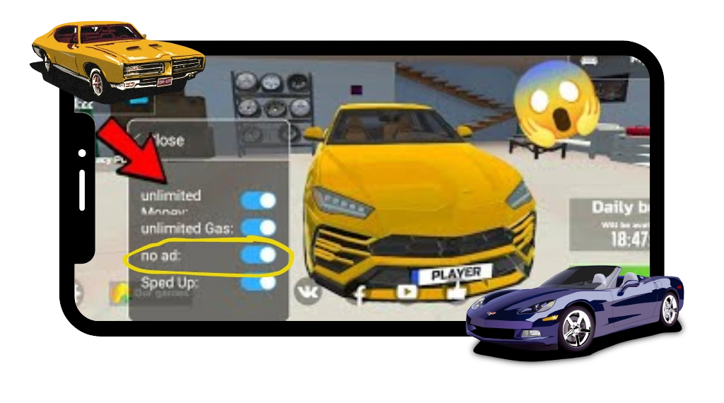 ads free gameplay in Car Simulator 2